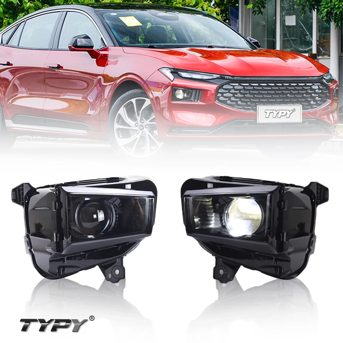 

TYPY New LED Car Headlights For Ford Mondeo 2022-2023 Headlight Signals Auto Accessories Daytime Running Lights