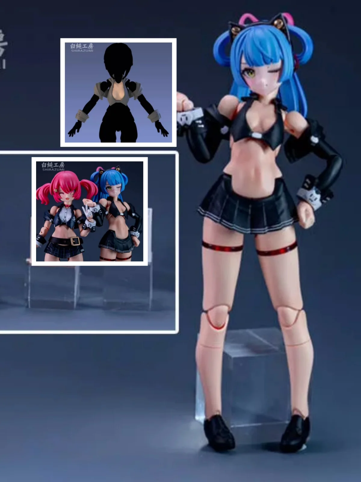 【30days Made】1/12 Scale Female Soldier 3D Printed Resin Unpainted Sleeveless Short Blazer Wristlet Fit 6''Action Figure Model
