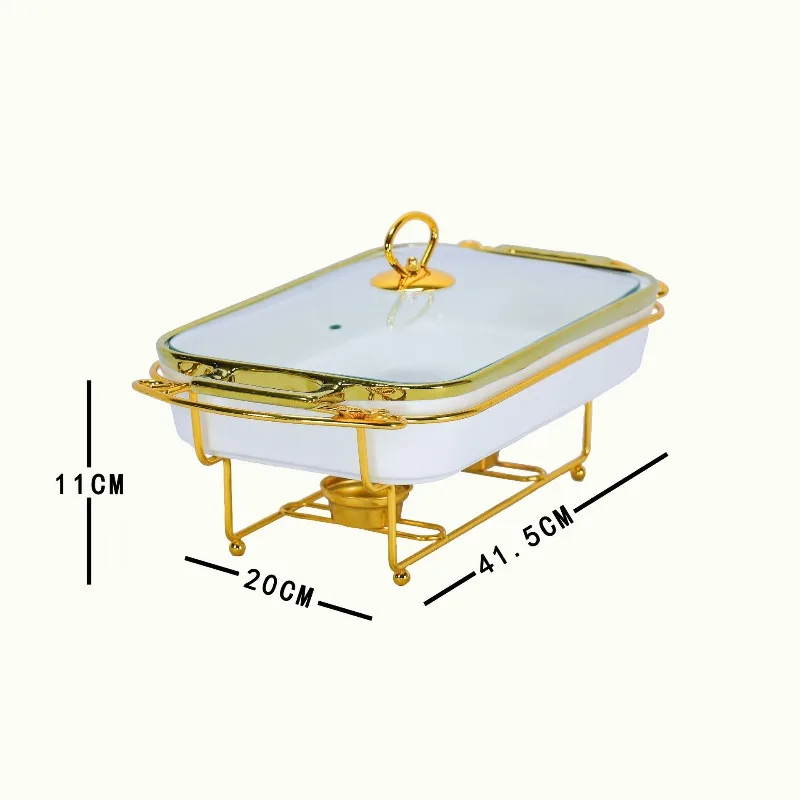 

The restaurant is suitable for the new square white porcelain flower ceramic food heating baking pan