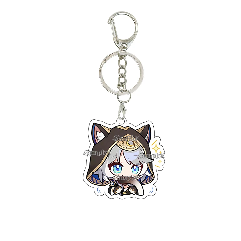 Acrylic Honkai: Star Rail Luka Hook Kafka Q Version Expression Keychain Pendant Cartoon Cute Peripheral Key Ring Ornaments Gifts view 5