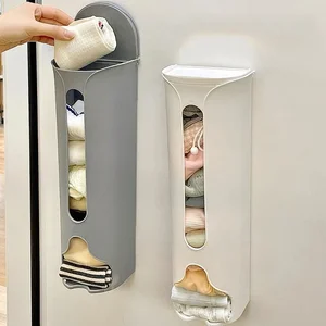 Duvar organizatörü, kendinden yapışkanlı, dolap, çıkarılabilir, yerden tasarruf sağlayan, çöp kovaları, plastik torba dağıtıcı, ofiste saklama kutusu Dağıtıcı torbalarda, plastiklerde satışta ilk 10 - no. 8