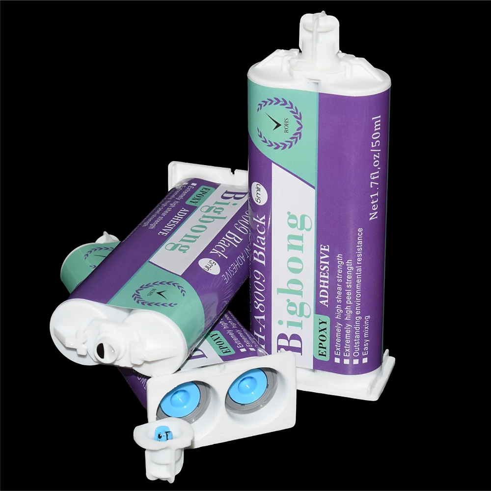 

3pc Black Epoxy Resin 50ml Caulk Adhesive 1:1 Two-component AB Glues Strong Structural Adhesive for 50ml Glue Guns 1:1 Dispenser