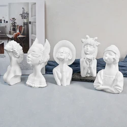 15cm Big Beautiful Goddess Lady Gypsum silicone mold Angel Girl Women Bust Statue Candle Silicone Mold Female Figures Resin mold