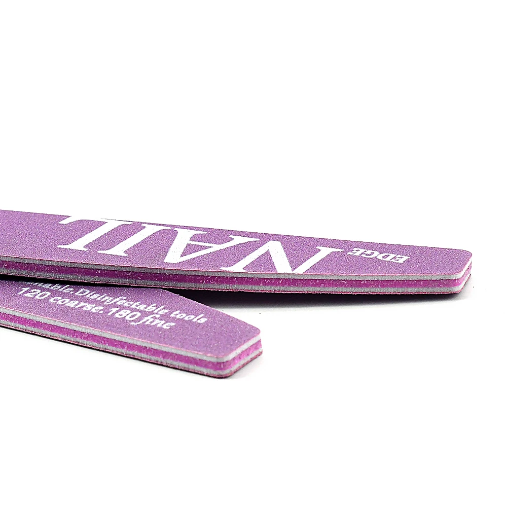 5 قطعة الصنفرة الأرجواني الأظافر ملف 120 180 حصى مستلزمات الأظافر إزالة هلام طلاء الأظافر قابل للغسل مانيكير الملفات اكسسوارات وأدوات