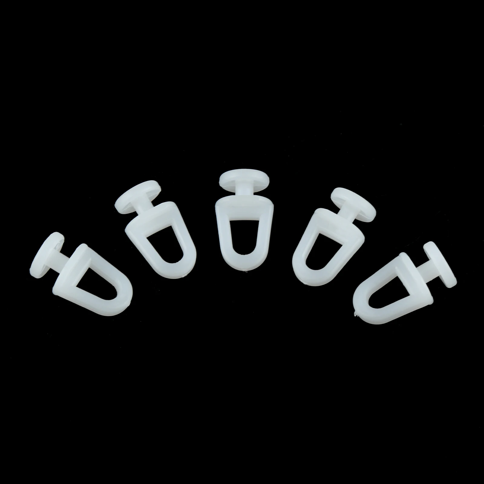 50pcs Plastic Fasteners Rail Curtain Hook Rollers Rings Card Clip Rivets High Quality Auto Interior Curtain Tracks Accessories