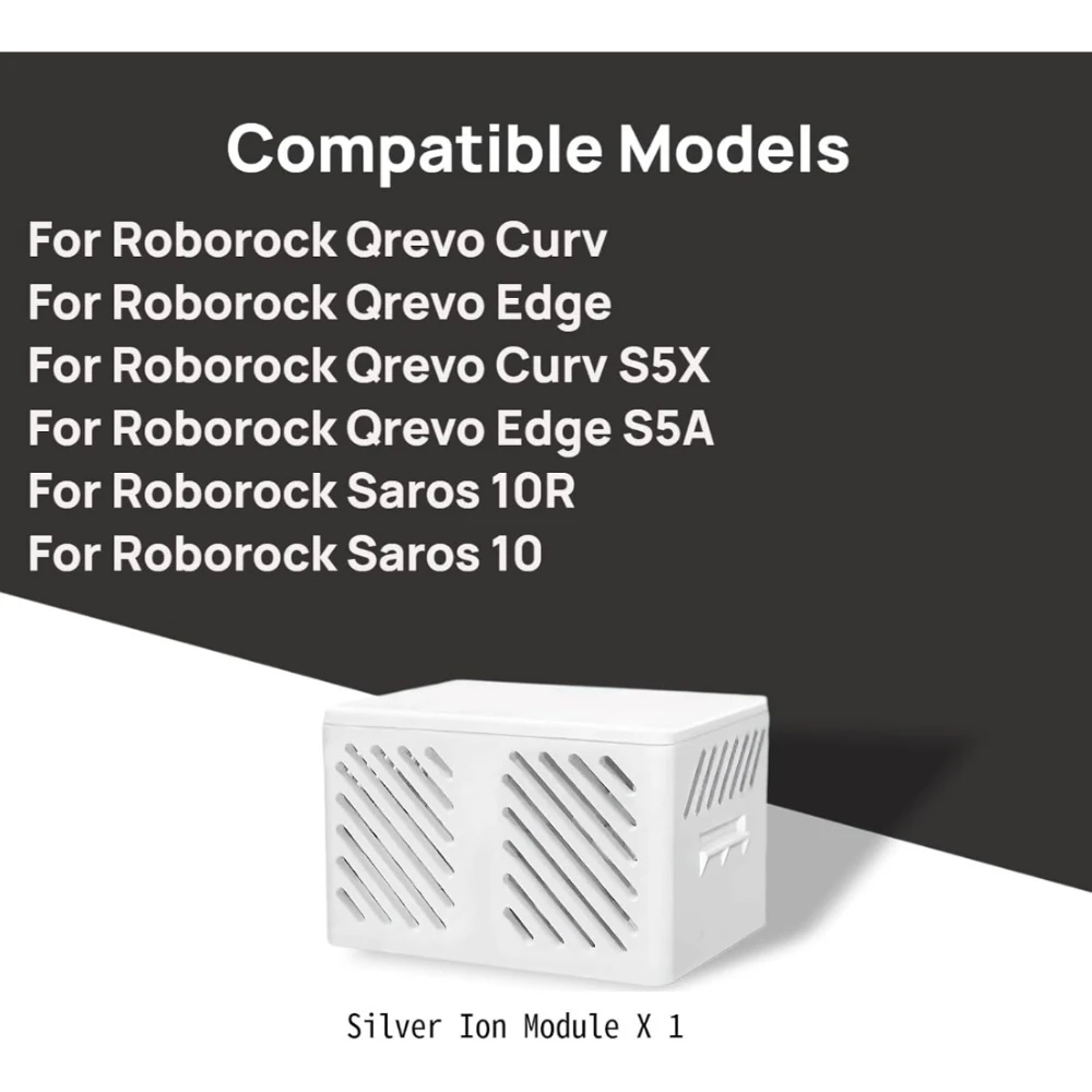 For Roborock Qrevo Curv/Edge & Saros 10/10R Silver Ion Deodorizer Module Vacuum Accessories
