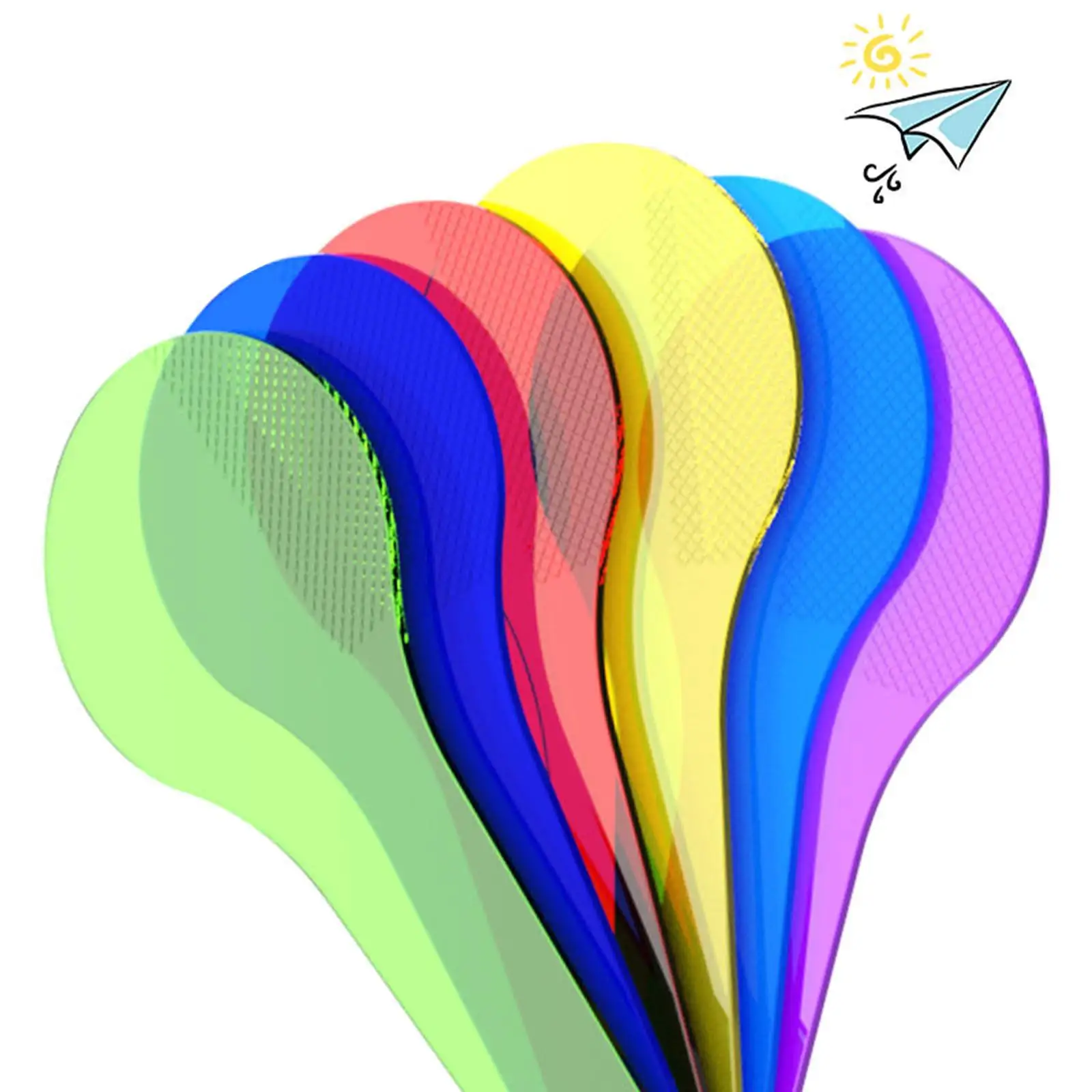 Translucent Color Film Filter Board PS Plastic Color Paddle for Kids Classroom Teaching Science Discovery Tools