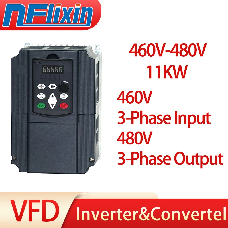 HOT SALE ！VFD 460V-480V Variable Frequency Drive Converter inverter 5.5/7.5/11/15/18.5/22/30/37/45/55kw Motor Speed Controller