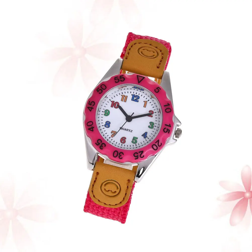 Cartoon Students Watch Sky-Blue Nylon Strap Kids Quartz Wristwatch For Children Girls Boys Student Gift Wrist Watches