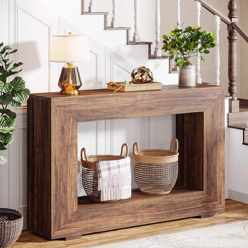 European Vintage Console Table Mid Century Rustic Minimalist Beauty Console Table Living Room Trendy Woonkamer Tafel Furniture