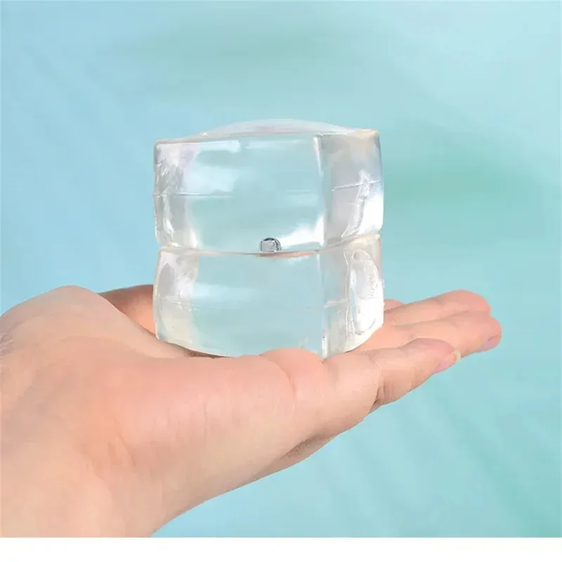 لعبة تململ مكعبات الثلج المتلألئة كرة حسية مع انتعاش بطيء اسفنجي لتخفيف التوتر لأداة تركيز القلق