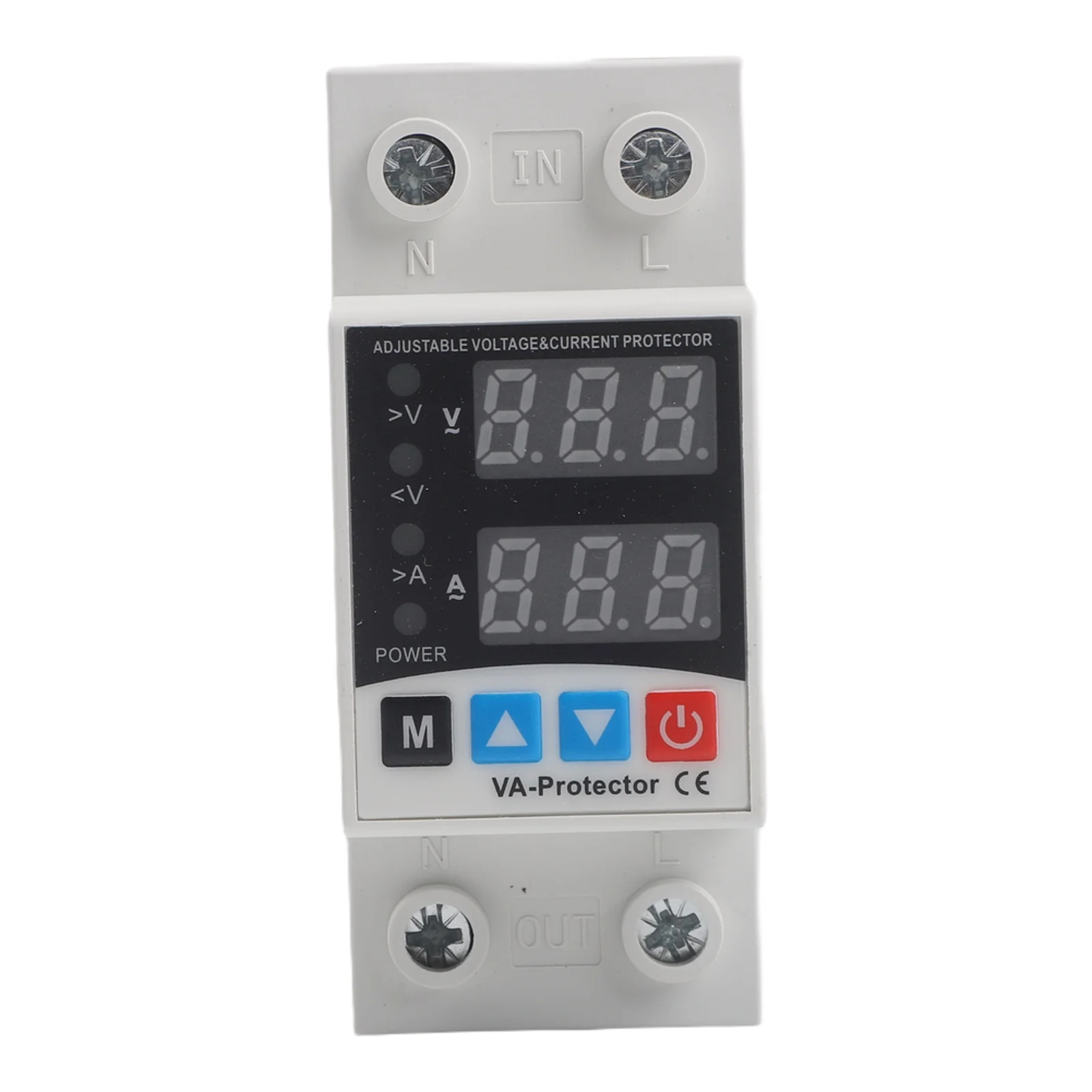 Current Protection Digital Breaker PC Material Housing Versatile Adjustable Settings Tool Circuit Breaker As Shown