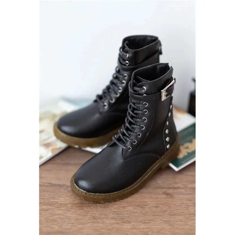 BJD/SD دمية الأحذية اللعب عالية الجودة الأولاد ID75 1/3 1/4 أسود براون جولة تو الجلود لينة سوليد حذاء من الجلد الهدايا إكسسوارات دمي #3