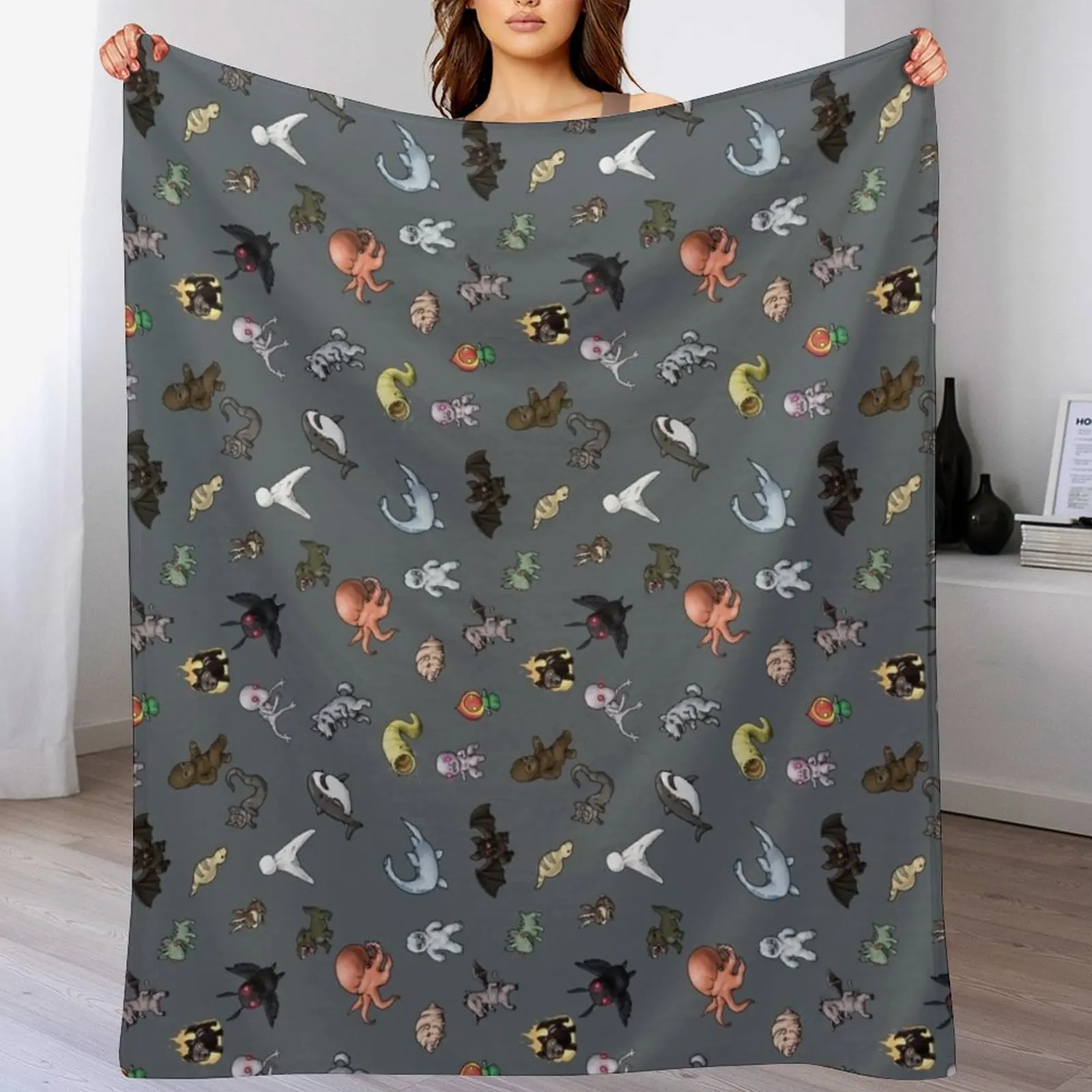 

Cryptids! Throw Blanket