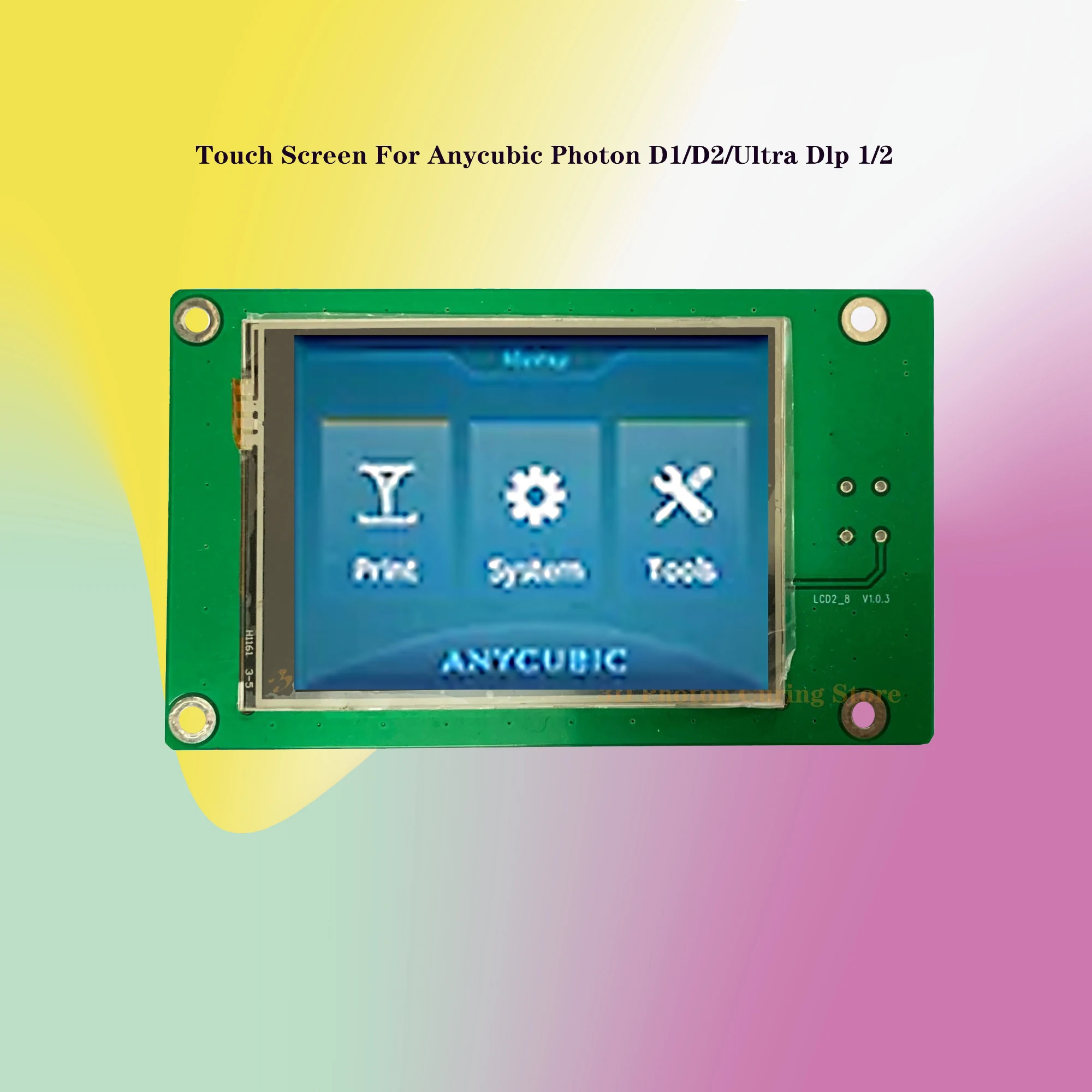 ANYCUBIC Photon D1 D2/ultra dlp DMD 3D printer display touch screen 2.8-Inch operate LCD UI Icon control panel click to printing