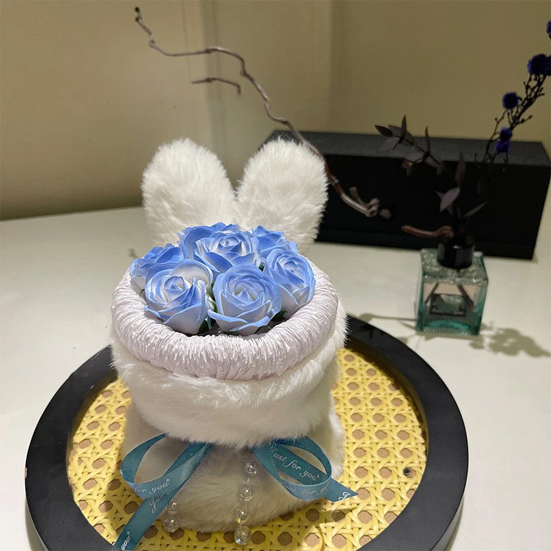 

Ароматические букеты роз Forever с кроличьими ушками - праздничный подарок, домашний свадебный декор