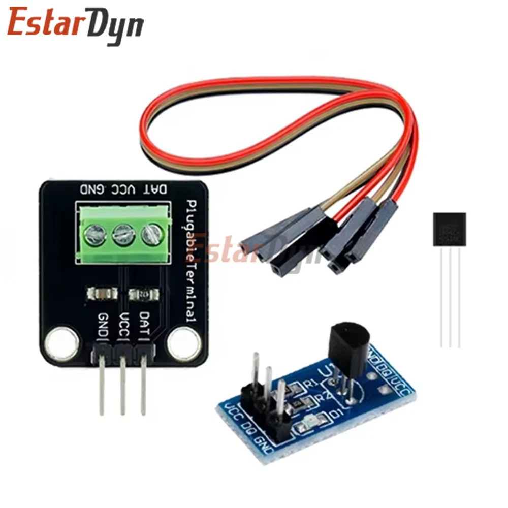 Estardyn DS18B20 Waterproof Temperature Sensor Probe, 100cm Stainless Steel Cable for -55~125°C