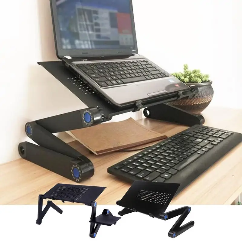 

Adjustable Laptop Desk Stand Cooler Portable Ergonomic Lapdesk For Bed Sofa PC Notebook Table Desk With Mouses Pad