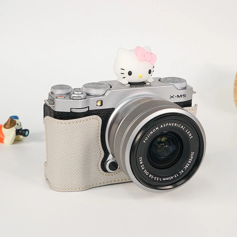 Voor Fujifilm X-M5 Palm Print Camera Base Body Cover Half Body Case Fuji X-M5 Bodem Opening Cover Protector Afneembaar