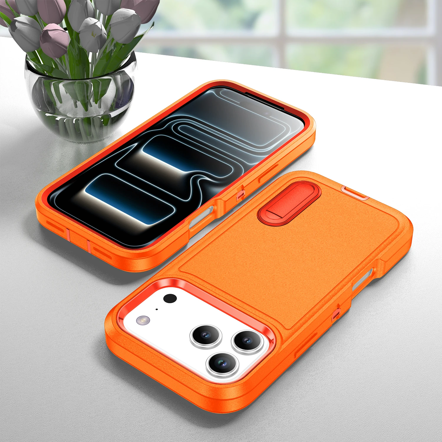 Funda protectora robusta con soporte para Iphone 17 Pro Max Air Iphone17 16 Plus Pro