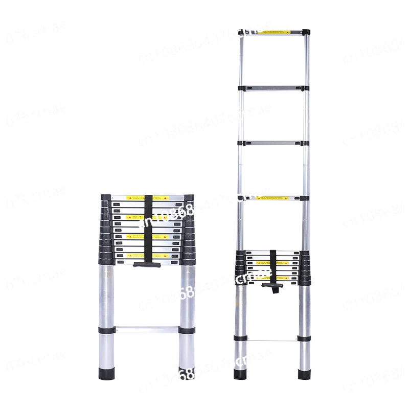 

1.7M 2.1M 2.5M 3.1M Multi Purpose Household Thickening Extension Ladder Aluminium Alloy Insulated Bamboo Single Ladder