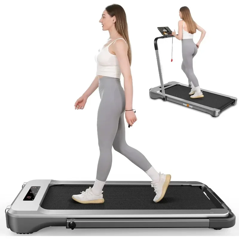 

Under Desk Treadmill, Folding 2 in 1 Treadmill 3.0 HP 18.13 Inch Widen Running Belt Walking Pad Remote Control for Home, Office