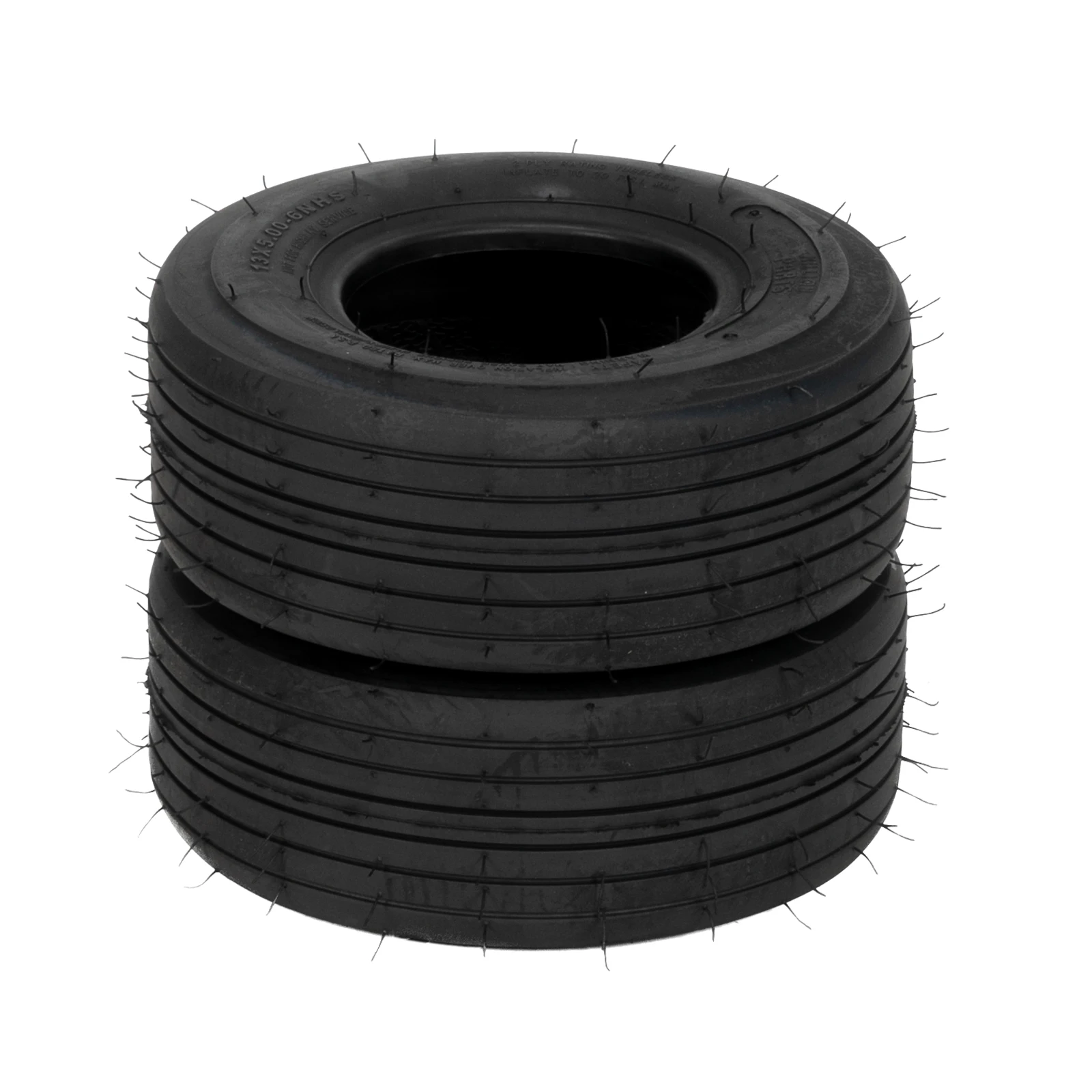 Set of 2 13x5.00-6 Rib Tires 4 ply Lawn Mower Garden Tractor 13-5.00-6 13x500x6, tires