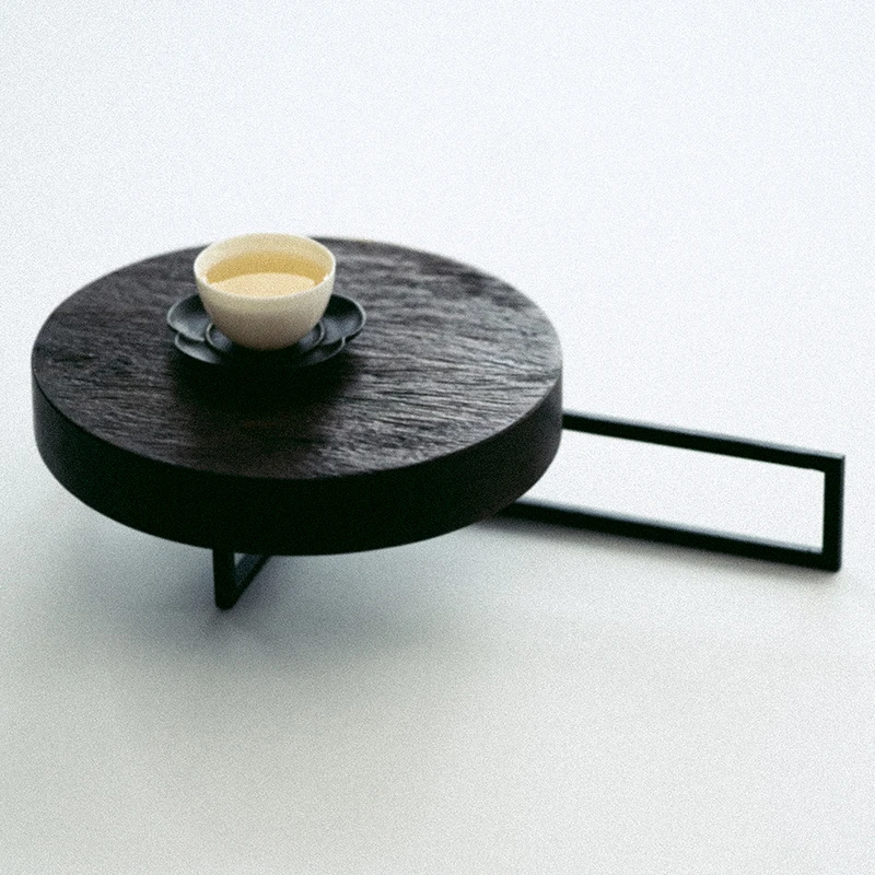 

Japanese style iron ebony dry bubble tray small tea tray Creative tea space pot bearing tea table kung fu tea set tea tray