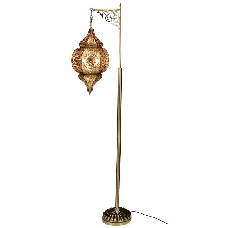 Floor lamp retro exotic bedroom living room dining room cafe hotel bed and breakfast bar decoration floor lamp