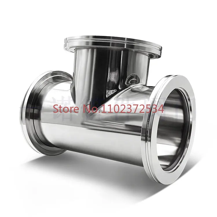 

ISO-K High Vacuum Equal Diameter Tee 304 Stainless Steel 63 Caliper LF Flange 80 Hook 100