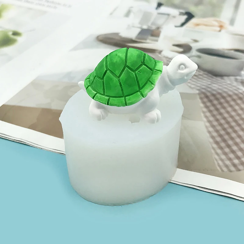 Soft Chocolate Silicone Mold Cute 3D Turtle Modeling Fondant Cake Decoration Jelly Ice Mould Resin Art Gypsum Clay DIY Toy