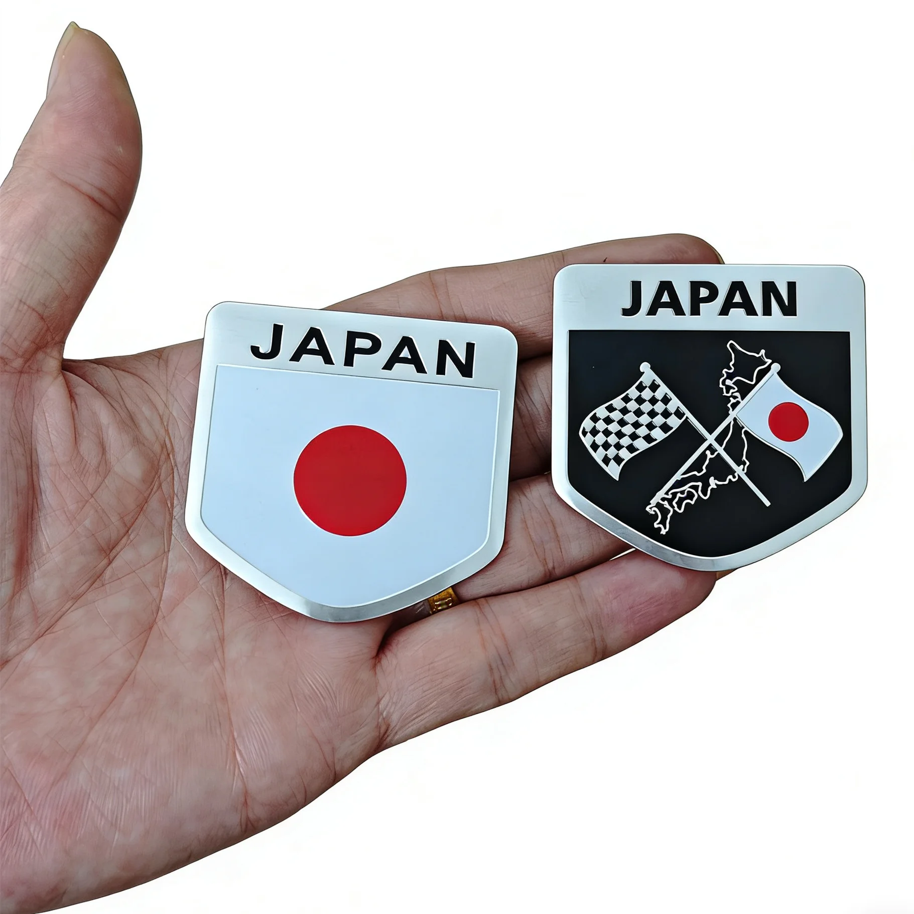 3D aluminum car sticker for Toyota Honda Suzuki Nissan Mazda Subura Lexus