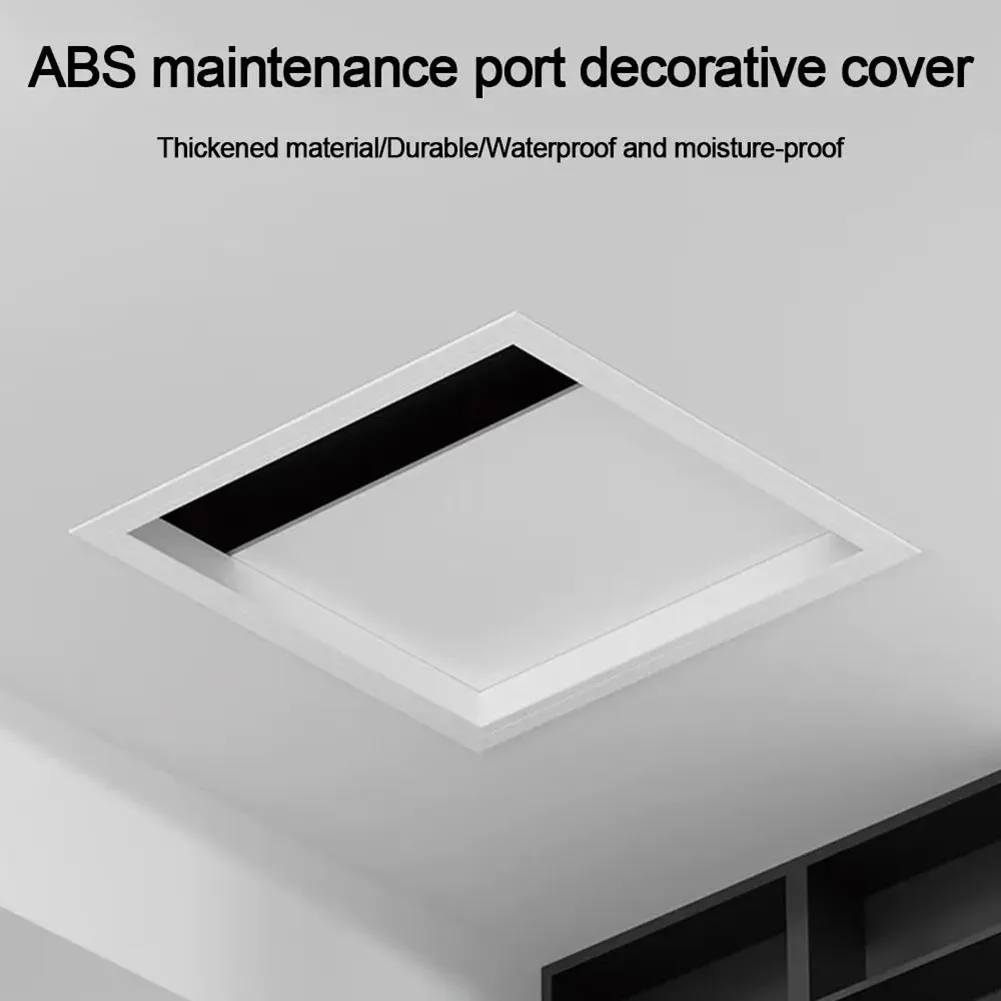 ABS Plastic White Inspection Panel Door Removable Hinged for Indoor For Wall and Ceiling Use 250x250mm 300x300mm 450x450mm