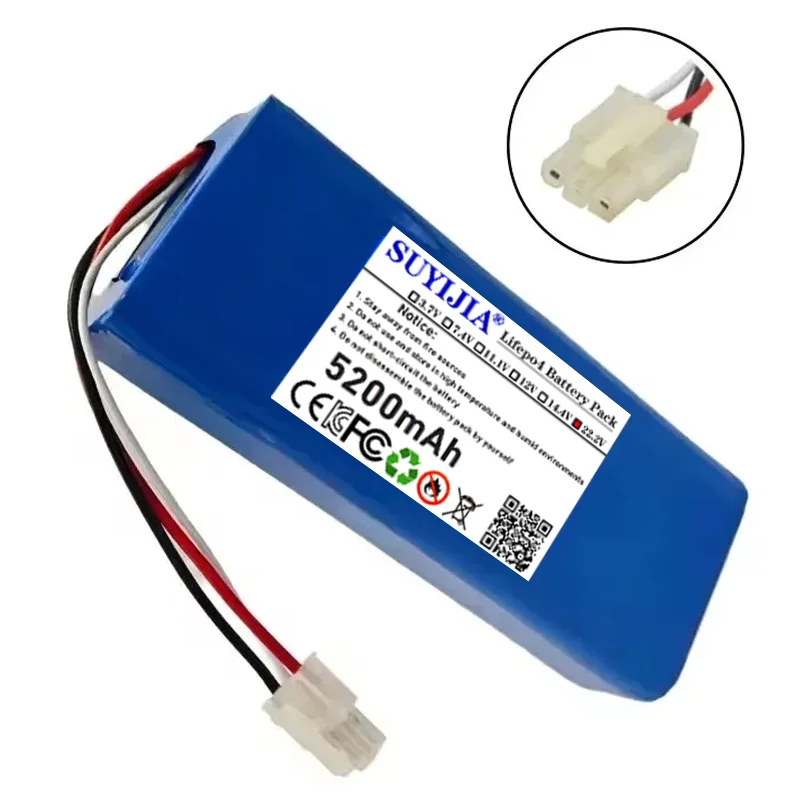 

SUYIJIA 6S2P Li-ion Battery Pack 22.2V 5200mAh Battery 18650 Rechargeable Battery for DIY/RC Drone/Robot - BMS Protection