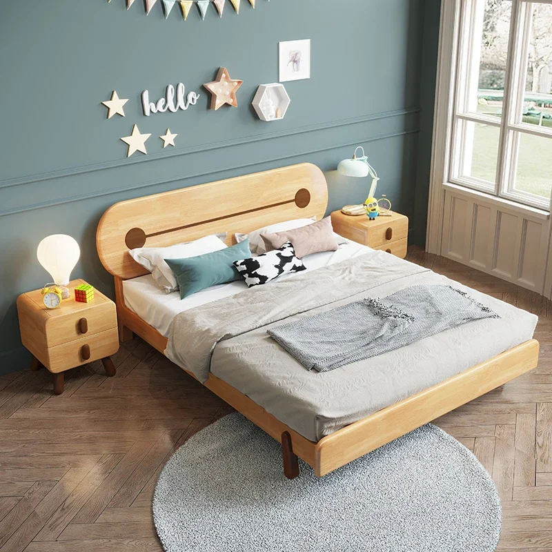 

Bedroom Furniture Wooden Children Single Bed Frame with Cartoon Design children bed