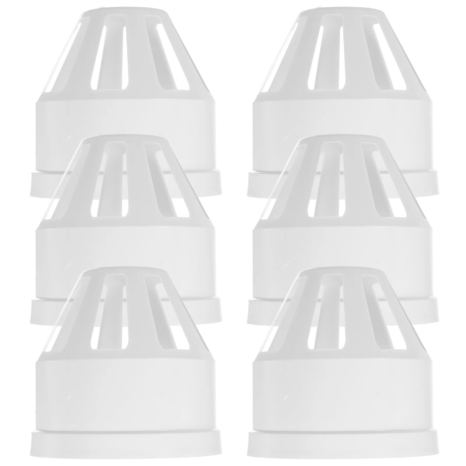 

6 Pcs Large Diameter Air Outlet Sump Pump Adapter Vent Covering Chimney Rain Cap Caps Hood