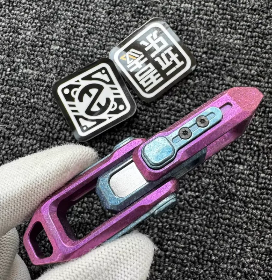 Used EDC Wanwu Ice crystal titanium HiFi Boy pushes eggs fidget slider decompression toy