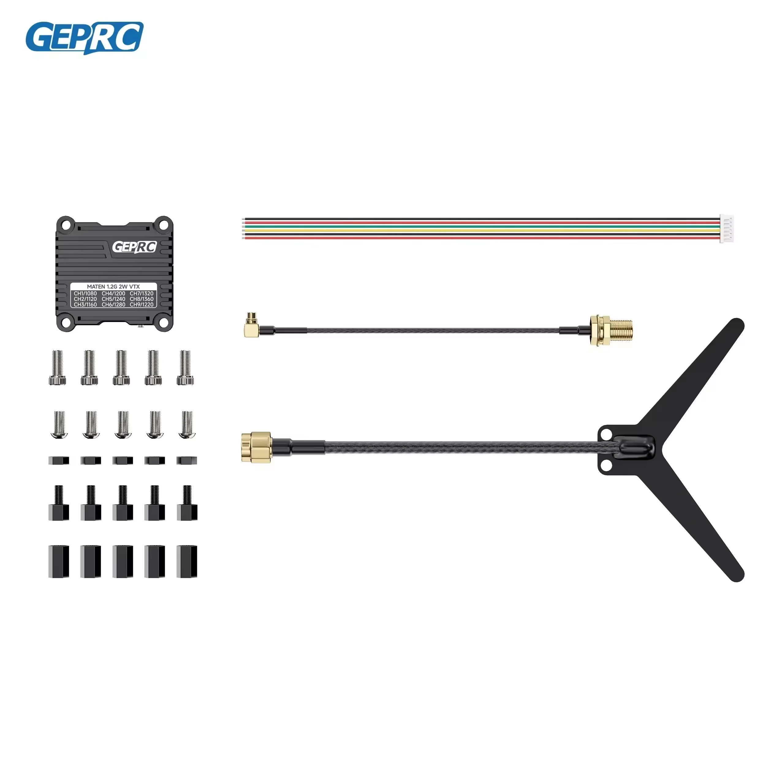 جديد GEPRC MATEN 1.2G 2W VTX 25mW/2000mW VTX وحدة إرسال الارسال 1080 Mhz -1360 Mhz لنموذج الطائرة بدون طيار FPV