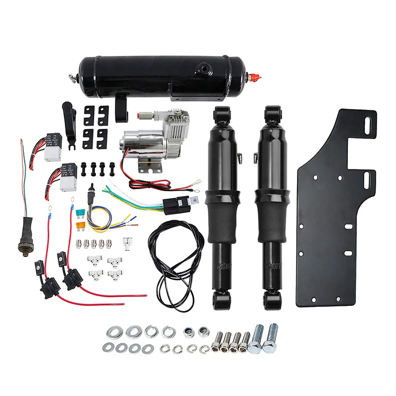 Motorrad Front Air Ride Tieferlegungssatz Hinterradaufhängung für Harley Touring Street Glide 2014–2024