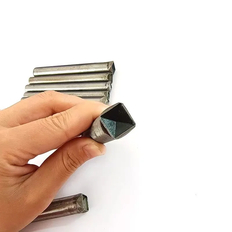 Mould For Install Pyramid Cap Rivets Square Hammer Mounting Rod For Leather Craft Garment Bag Decoration Diy Leather Punches