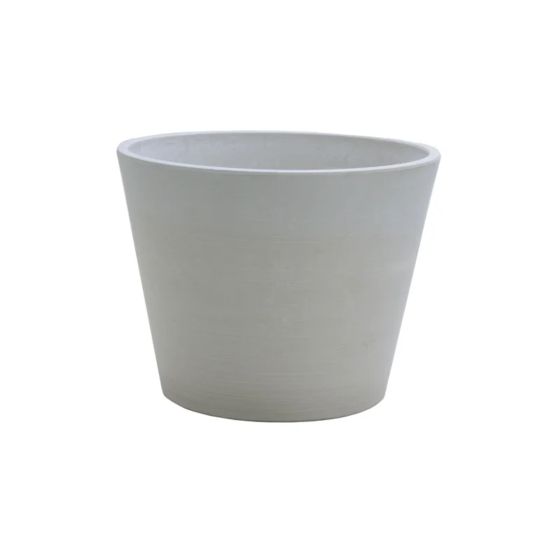 

Greenship Plastic Decorative Flower Pot Indoor Outdoor Wood Stone Large Garden Pots Plain Surface Planters
