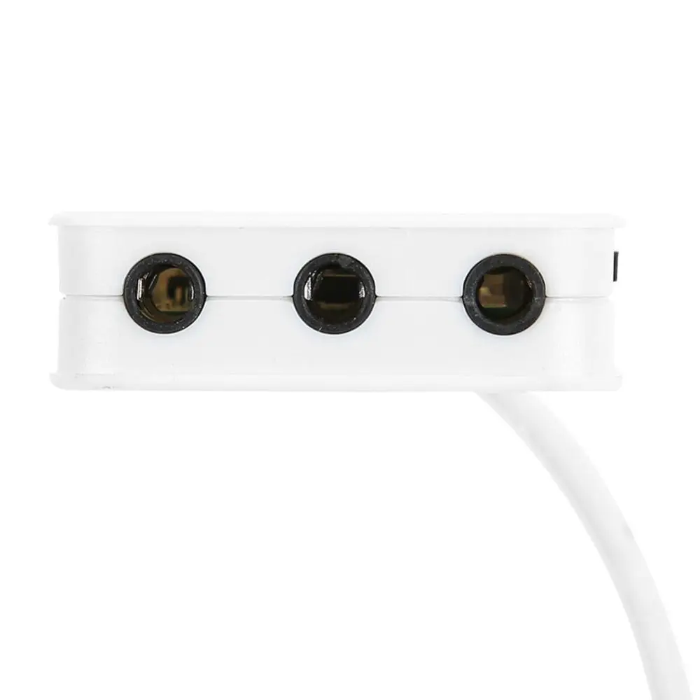 Portable 3-Port USB 2.0 USB 2.0 Hub 7.1CH Plug and Play USB 2.0 Splitter Port Splitter Laptop Tablet