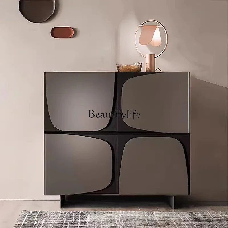 

pg46Italian personality creative dining side tea cabinet Internet celebrity minimalist creative entrance cabinet