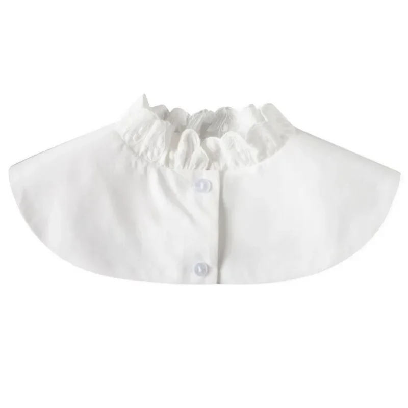 السيدات الدانتيل الأزهار التطريز وهمية طوق قلادة الكتف يلتف للمرأة قميص سترة الرقبة قميص انفصال كاذبة طوق