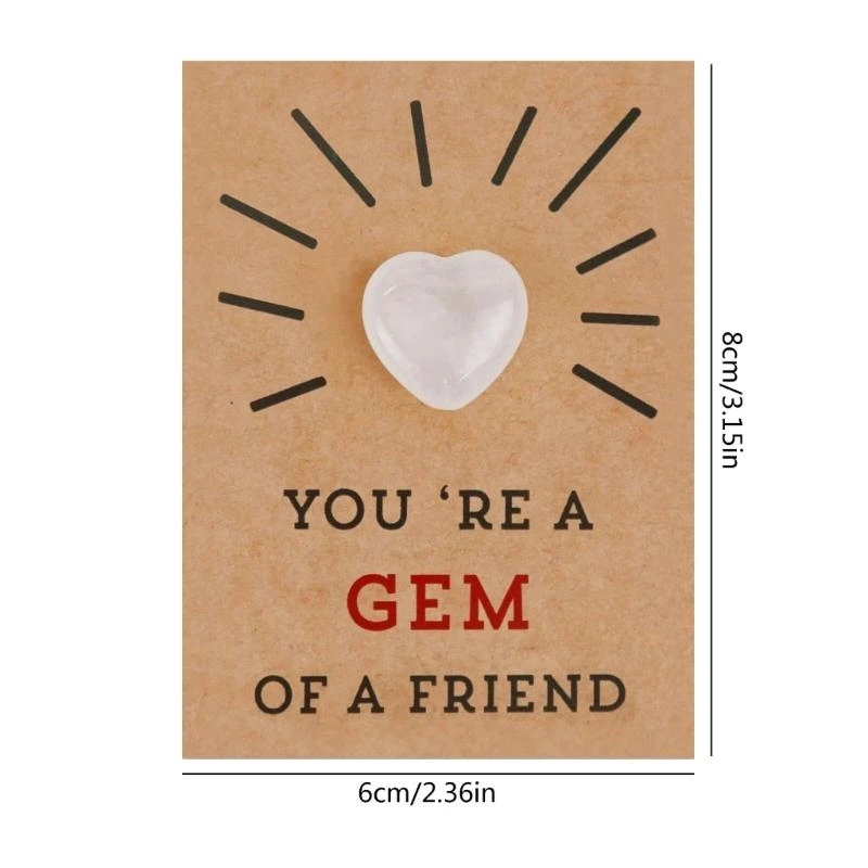 090F 24 Pieces Valentines Cards with Heart-Shape Crystals, Festival Greeting Cards