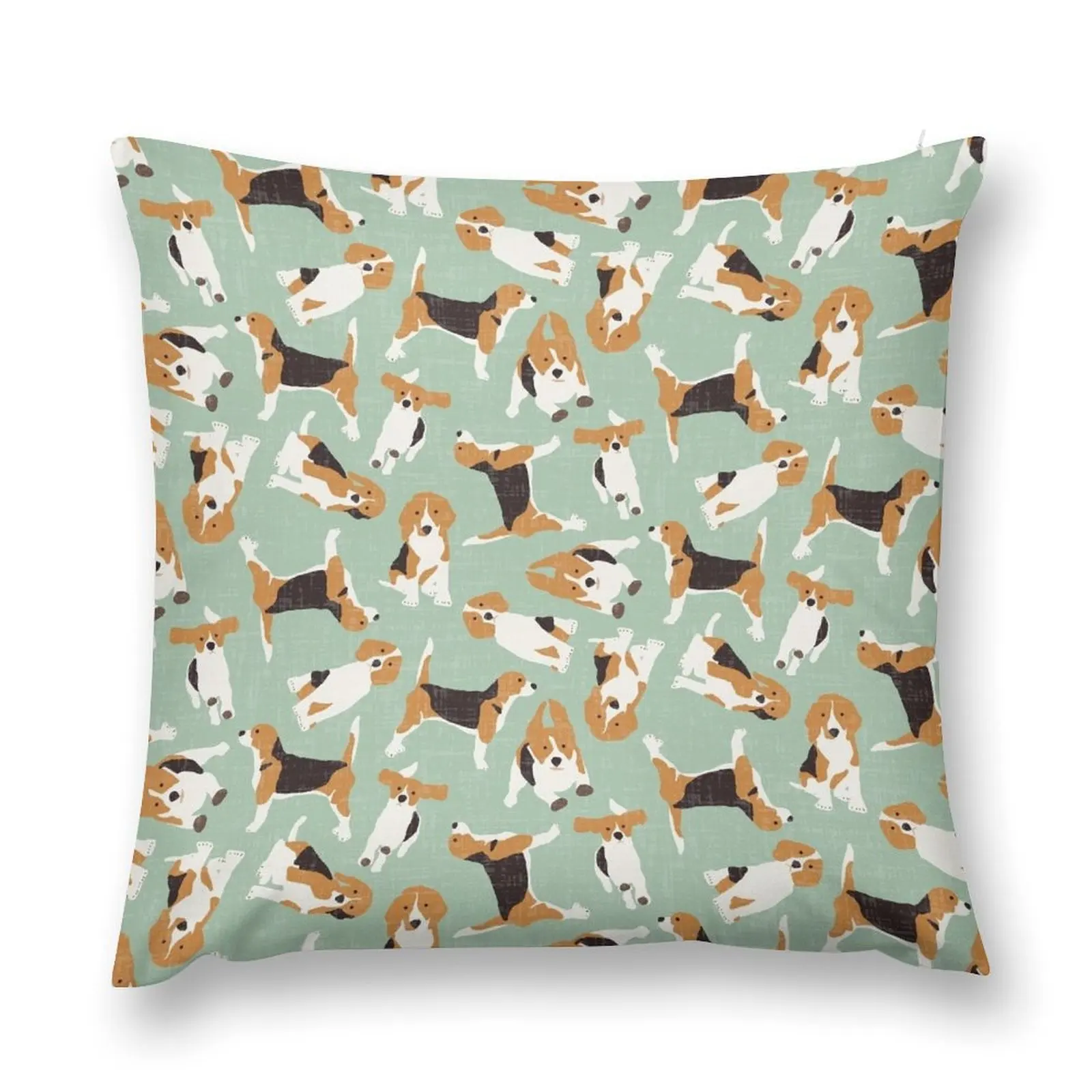 beagle scatter mint Throw Pillow Decorative Sofa Cushion Christmas Pillows Christmas Pillowcase pillow