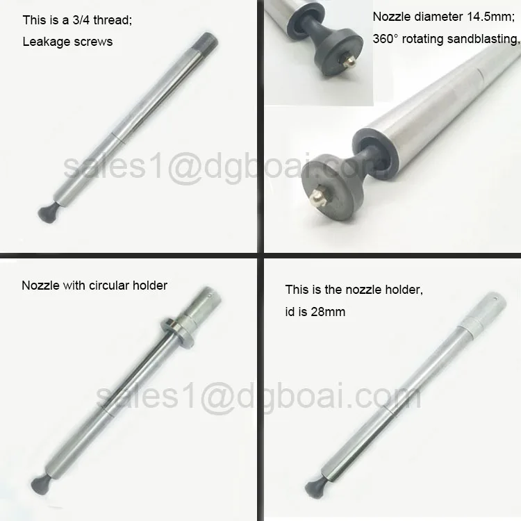 Derusting and cleaning of pipeline internal sand blasting device