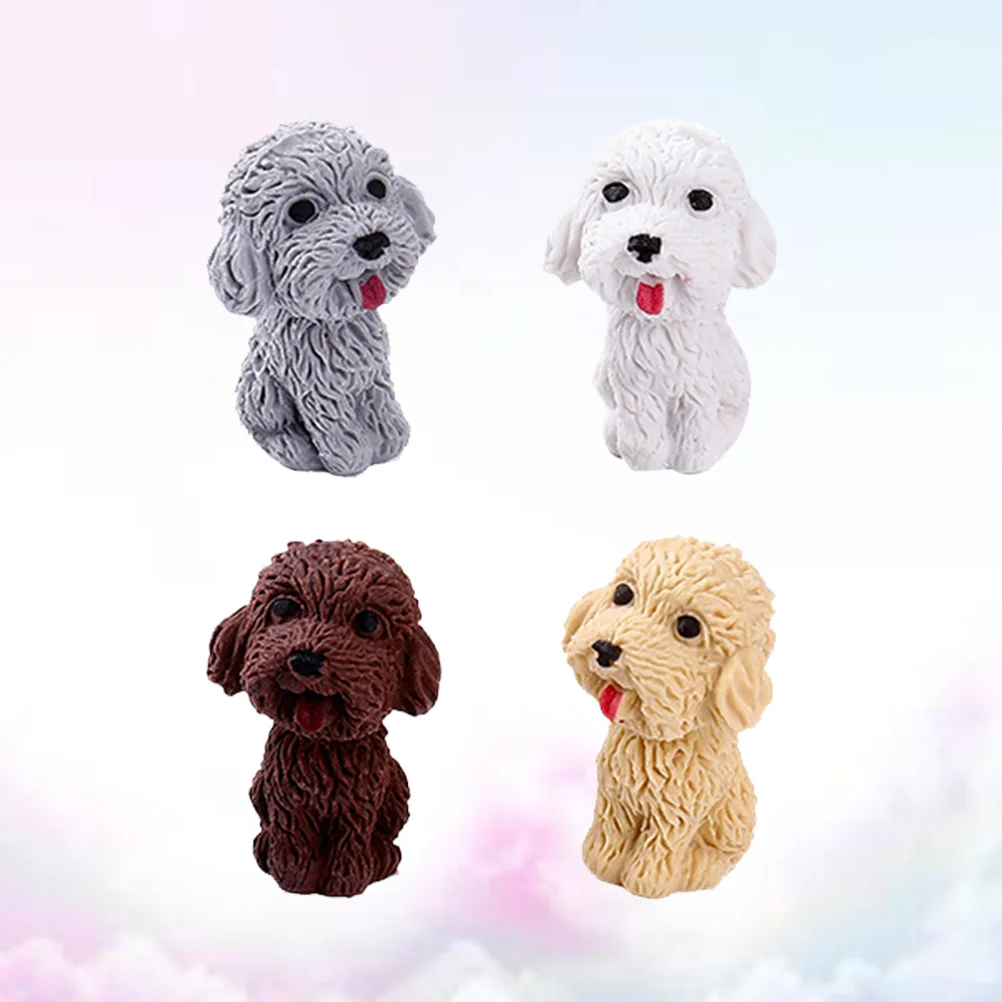 

4 Pcs Pencil Eraser Erasers for Kids Cute School Painting Stationery Students Gift Rubber