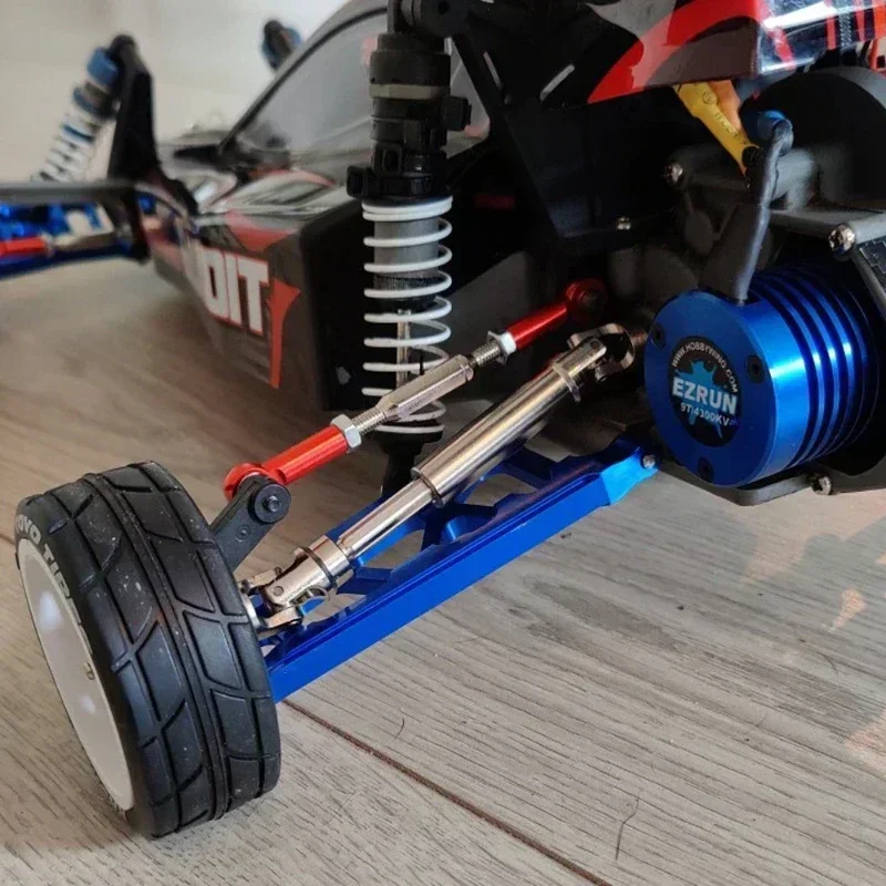 Wałek przedni ze stali nierdzewnej i tylny wał napędowy do samochodów RC 1/10 Trxs Slash 2WD 4X4 Rustler - części zamienne do tuningu