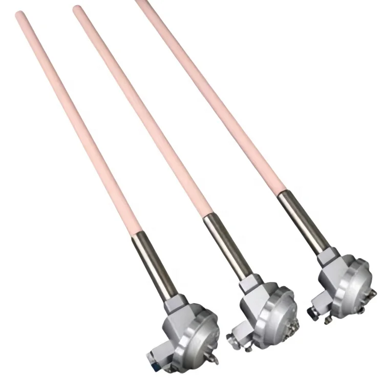 Industrial 1600c-1800c b / r / s type thermocouple platinum rhodium high temperature sensor